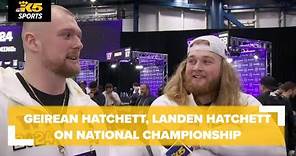 EXTENDED INTERVIEW: UW's Geirean Hatchett and Landen Hatchett ahead of CFP National Championship