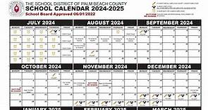 Mark your calendars! Palm Beach County schools calendar released for 2024-25 school year
