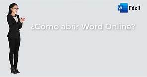 Como entrar a Word Online