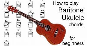 How to play baritone ukulele chords