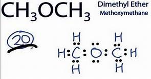A step-by-step explanation of how to draw the CH3OCH3 Lewis Dot Structure (Diethyl ether).
