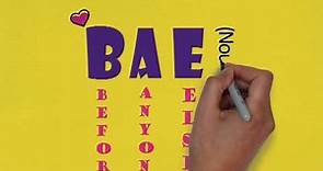 Bae meaning and pronunciation