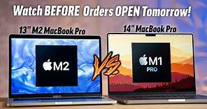 13" M2 MacBook Pro vs 14" MacBook Pro - What you NEED to KNOW!