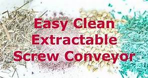 Easy Clean Extractable Screw Conveyor - Poeth Solids Processing