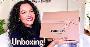 BURBERRY CLASSIC CHECK CASHMERE SCARF UNBOXING | Layonie Jae