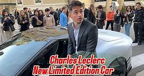 Ferrari Charles Leclerc Receiving His New Ferrari 812 Competizione A In Hotel De Paris Monaco