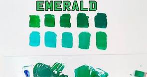 How To Make The Color Emerald Green Paint Easy!