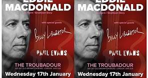 Eddie Macdonald (The Alarm) on playing 17th Jan @ The Troubadour, London