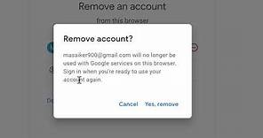 how to remove your google account from a computer