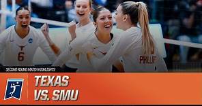 Texas vs. SMU: 2023 NCAA volleyball second round highlights