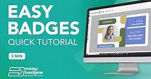 Easy Badges ID Card Software Quick Tutorial