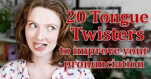 20 English Tongue Twisters - Practise and Improve your English Pronunciation (VERY FUN!! 🤪)