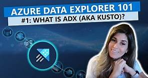 What is Azure Data Explorer (ADX, aka Kusto) ?