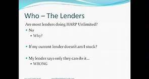 Harp 2.0 Refinance Program Webinar featuring FAQs and the Step-by-Step Process