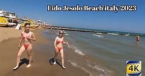 Walking in Lido Jesolo Beach italy 2023
