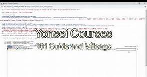 Yonsei University Course Registration and Sign-Up | 101 Guide and Mileage First Round