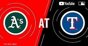 Athletics at Rangers | MLB Game of the Week Live on YouTube