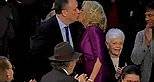 Moment First Lady Jill Biden appears to kiss Doug Emhoff on the LIPS