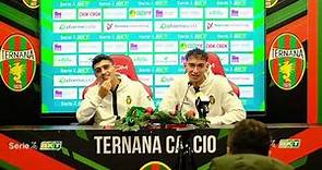 Lorenzo Lucchesi e Filippo Distefano post Ternana-Feralpisalò 2-1