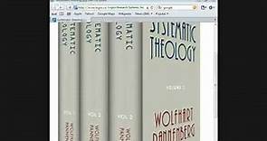 Systematic Theology DR Wolfhart Pannenberg by Jason Burns