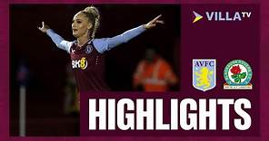 MATCH HIGHLIGHTS | Aston Villa Women 7-0 Blackburn Rovers Women