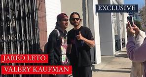 EXCLUSIVE: Jared Leto & Girlfriend Valery Kaufman grabs Lunch at Joan’s On Third in Studio City, CA