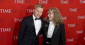 Mia Farrow and Ronan Farrow on the red carpet for the 2018 Time 100 Gala in New York City