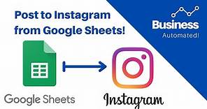 How to schedule posts on Instagram from Google Sheets 🤯 fast and free automation 🚀