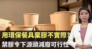 用環保餐具棄膠不實際? 2025年全面禁即棄膠餐具 禁膠令下源頭減廢可行性 - TVB新聞透視-香港新聞-TVB News