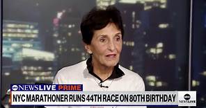 NYC marathon runner Connie Brown on running the city's marathon for the 44th consecutive time on her 80th birthday
