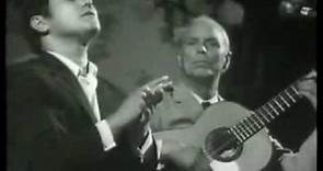Meneses canta por Tientos-Tangos, con la guitarra de Diego del Gastor.