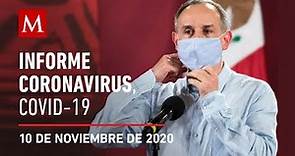 Informe diario por coronavirus en México, 10 de noviembre de 2020