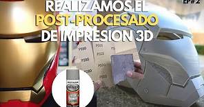 POST-PROCESADO 3D CASCO DE IRON MAN 🤖 | Proyecto de Impresion 3D Ironman Mark III EP#2