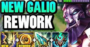 THE GALIO REWORK IS HERE AND IT'S 100% AMAZING! (HE'S AN AP BRUISER NOW)