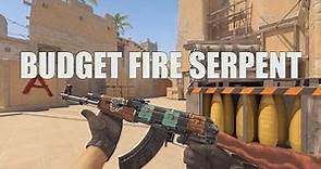 Budget AK-47 Fire Serpent CS2