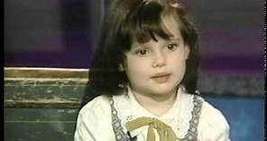 Brittany Ashton Holmes interviews.Age 5. 1994
