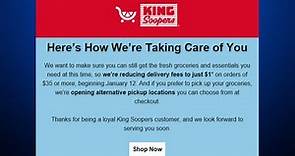 King Soopers Reduces Grocery Delivery Fees To One Dollar, Offers Alternative Grocery Pickup Location