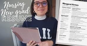 New Grad Nursing Resume | My Top 5 Tips