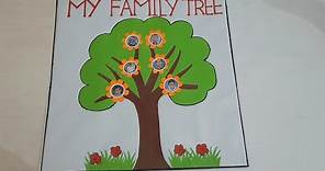 Family tree for kids project/How to make your own simple family tree/How to draw family tree/DIY Fam