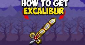 How to Get Excalibur in Terraria 1.4.4.9 | Excalibur craft terraria