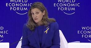 Chrystia Freeland takes part in World Economic Forum trade and investment panel – January 18, 2024