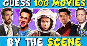 Guess the "100 MOVIES BY THE SCENE" QUIZ! 🎬 | CHALLENGE/ TRIVIA