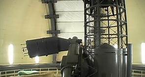 The 82-inch Otto Struve Telescope "rotating" with its dome