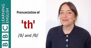 Pronunciation of 'th' - English In A Minute
