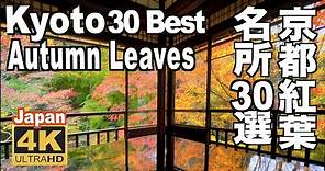 🇯🇵4K 京都の紅葉名所30選 30 Best Autumn Leaves Spots in Kyoto Japan 清水寺 嵐山 永観堂 東福寺 瑠璃光院 建仁寺 観光 旅行 秋 ライトアップ