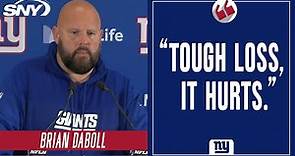 Brian Daboll on 'disappointing loss', attempted FG late in game, Tyrod Taylor injury | SNY