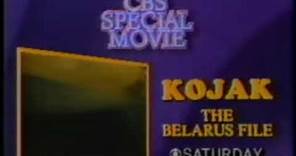 Part, "Kojak:Belarus File" promo shown on CBS-TV Network in February, 1985