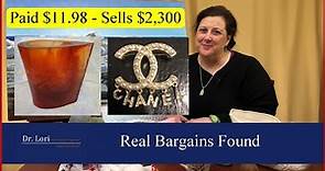 Real Bargains Found Shopping | Chanel & Gold Jewelry, Glass, Minton China, Prints by Dr. Lori