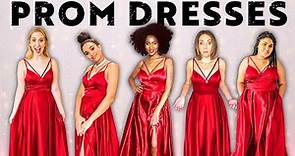 5 Women Try The Same Formal Dresses! [JJsHOUSE, Fashion Nova & More]