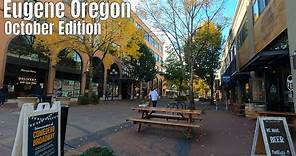 Downtown Eugene Oregon Walking Tour 4k